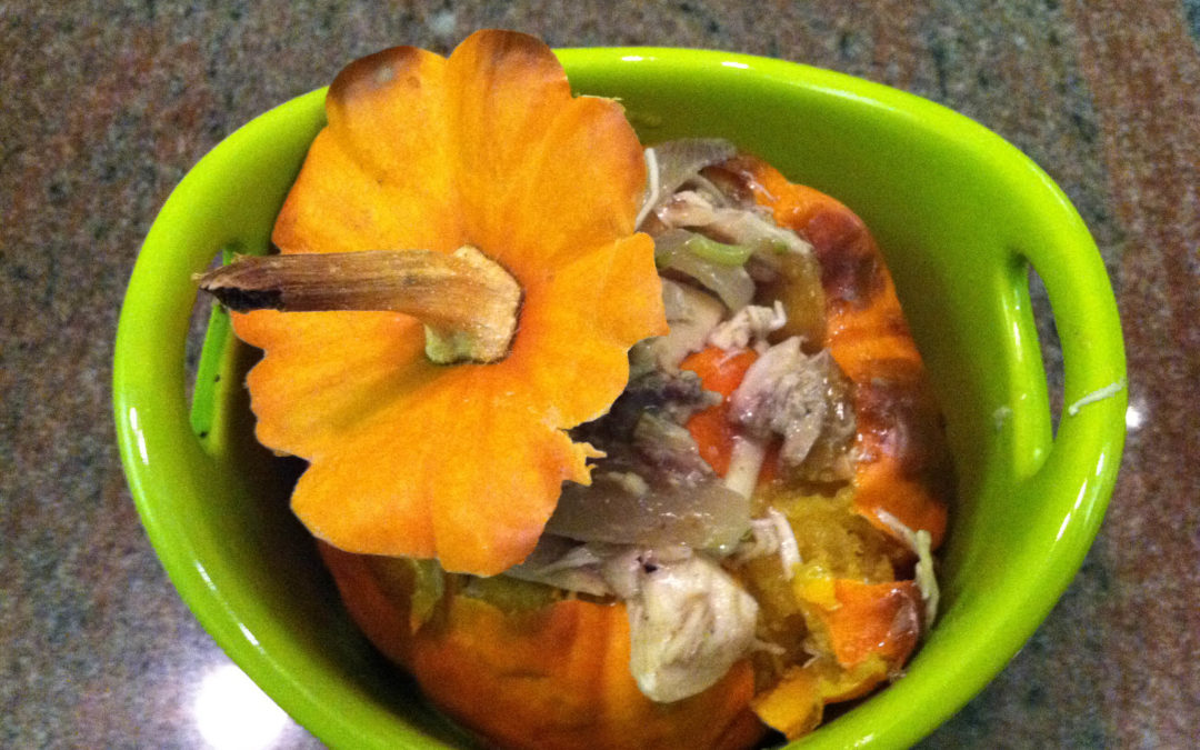 Pumpkin chicken bowl
